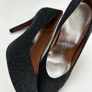 Coach black heels. A bit of sparkle and 4” heel. Alice Bow inserts!  Size 8